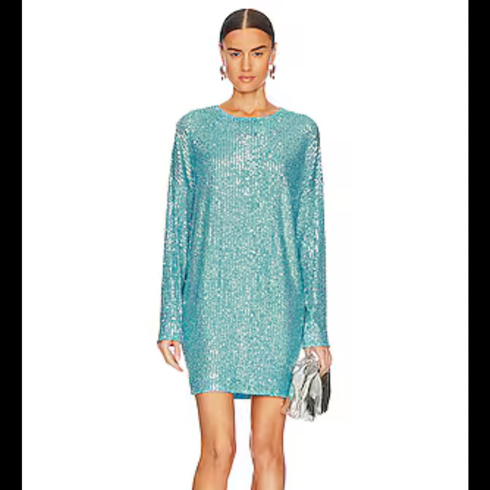 ITMFL Alexandra Dress in Mermaid Blue. Worn once. Excellent condition.